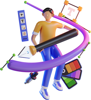 Graphic Designer 3D Illustration