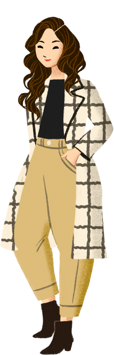 Fashionable woman illustration